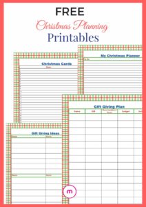 Free Christmas Planner Printables