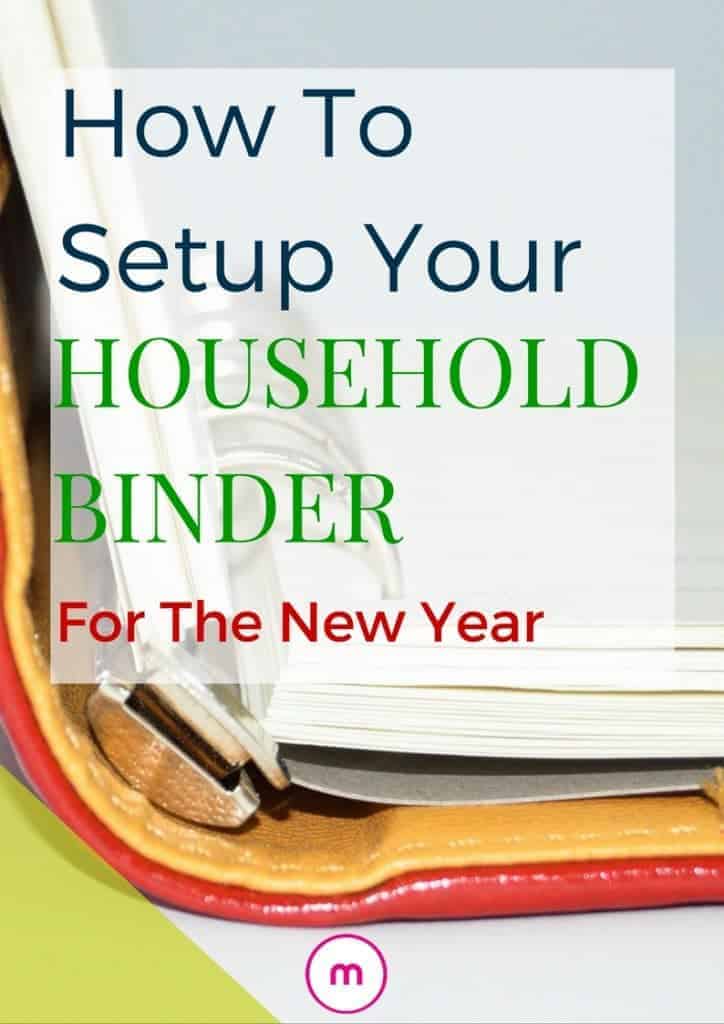 Setting up your household binder