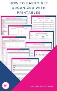 organized printables