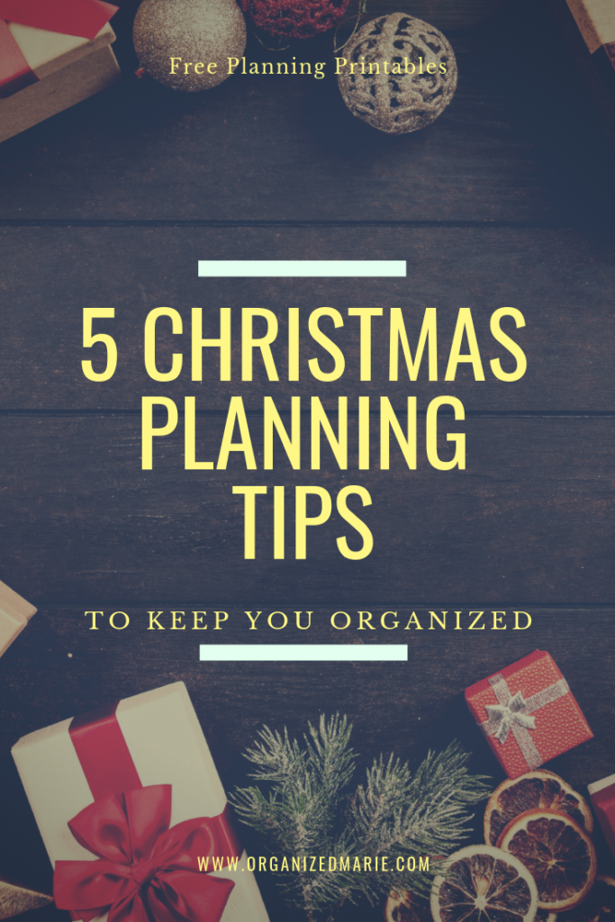 5 Christmas Planning Tips