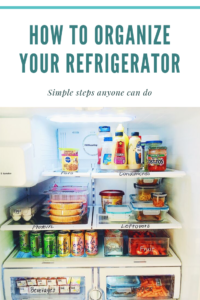 how to organize your refrigerator