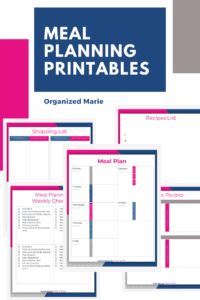 meal planning printables