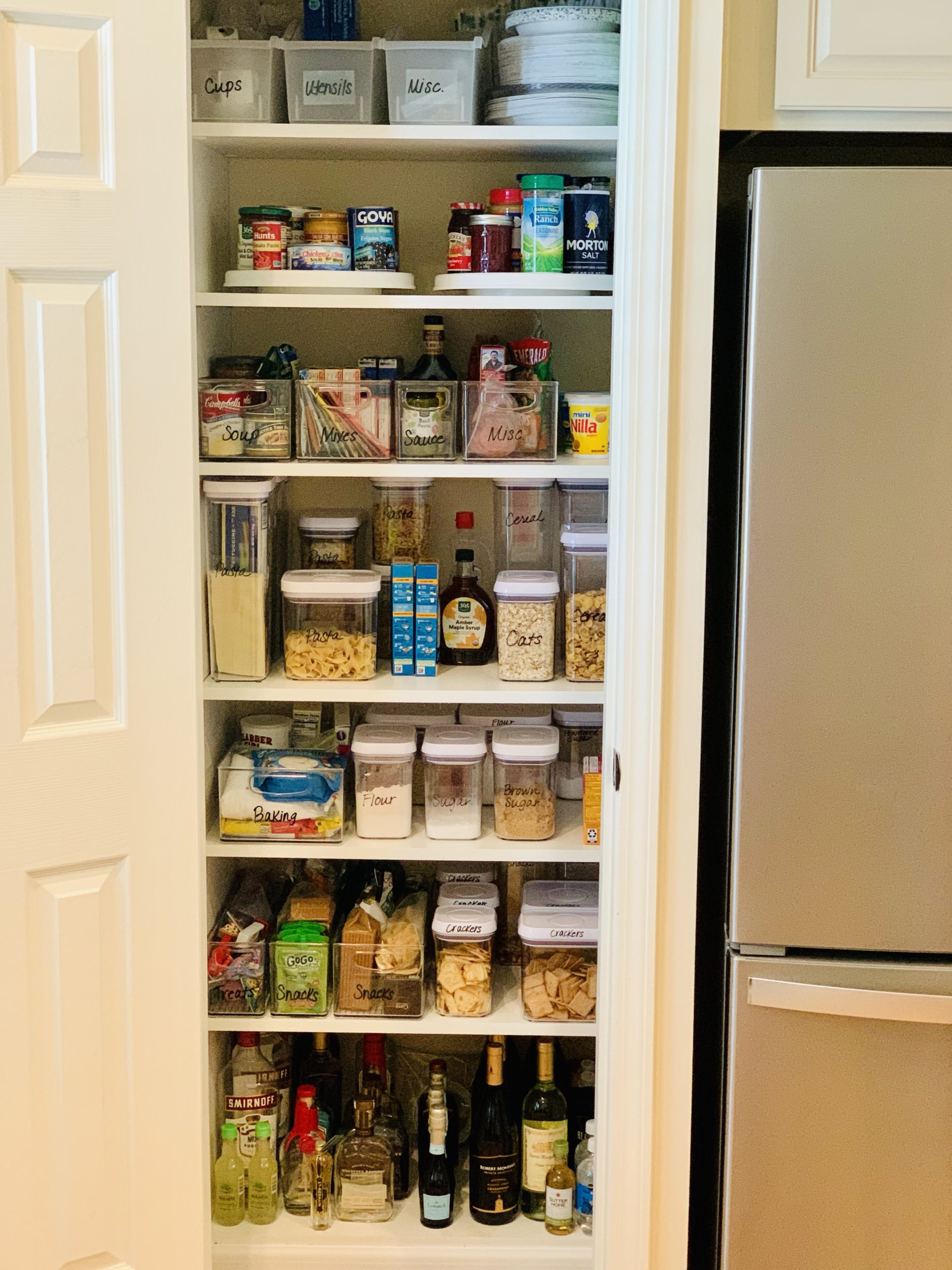 Ideas for pantry organization 