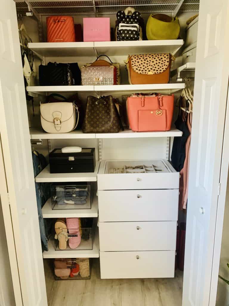 organizing small closet