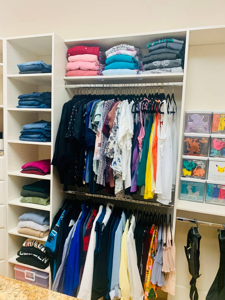 before and after closet