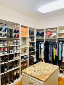 before and after closet