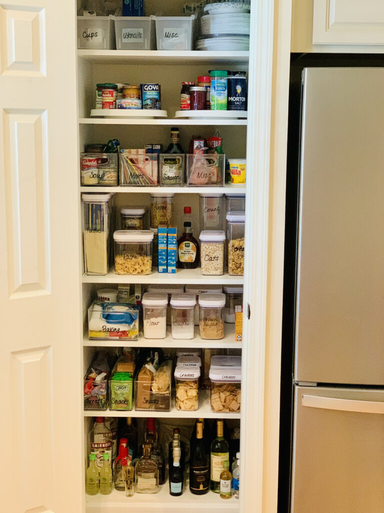 how to organize pantry deep shelves
