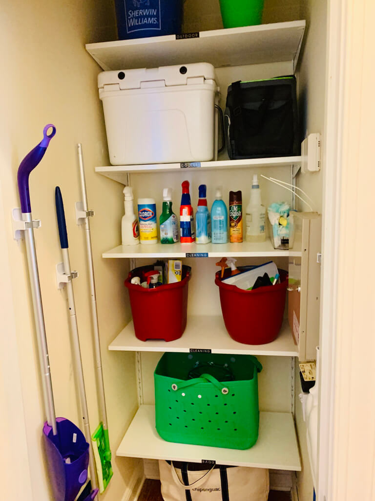 organizing a utility closet