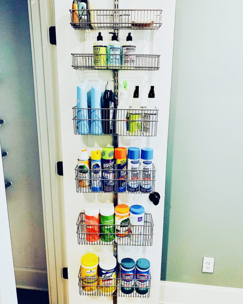 Utility closet organization