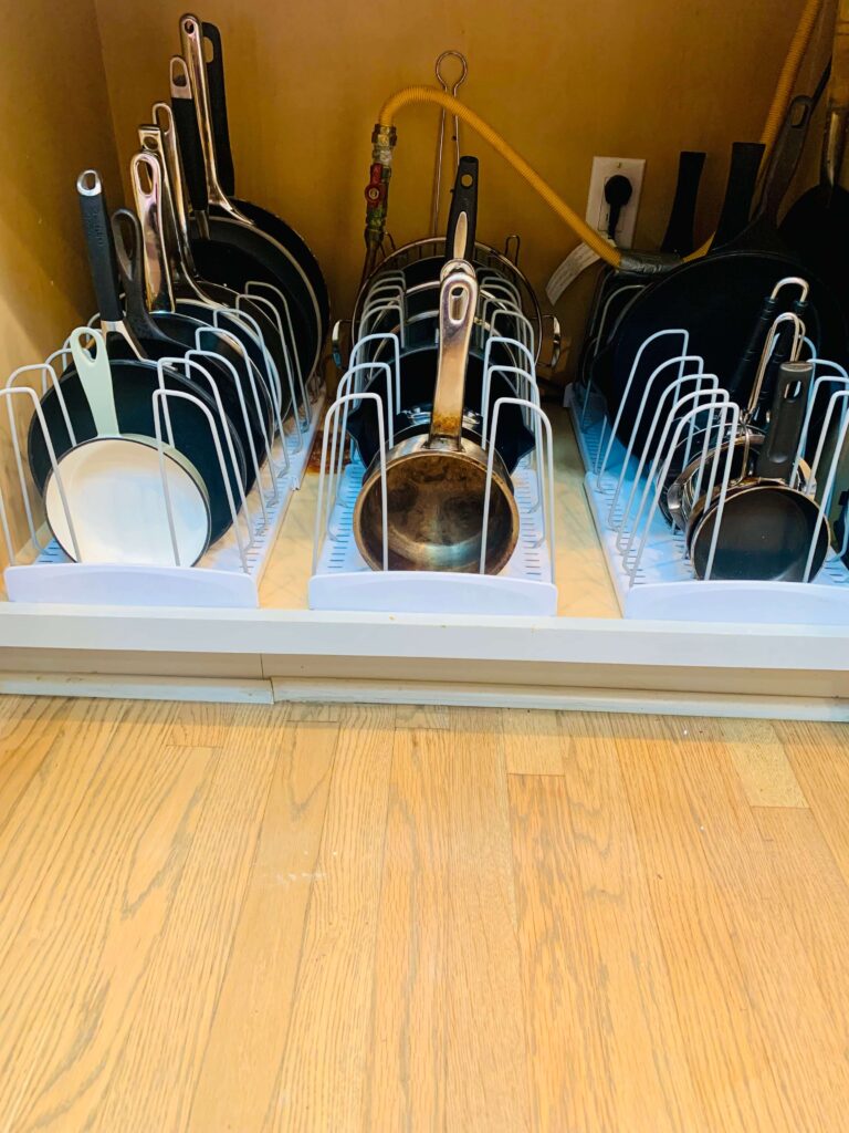 pots and pans organization