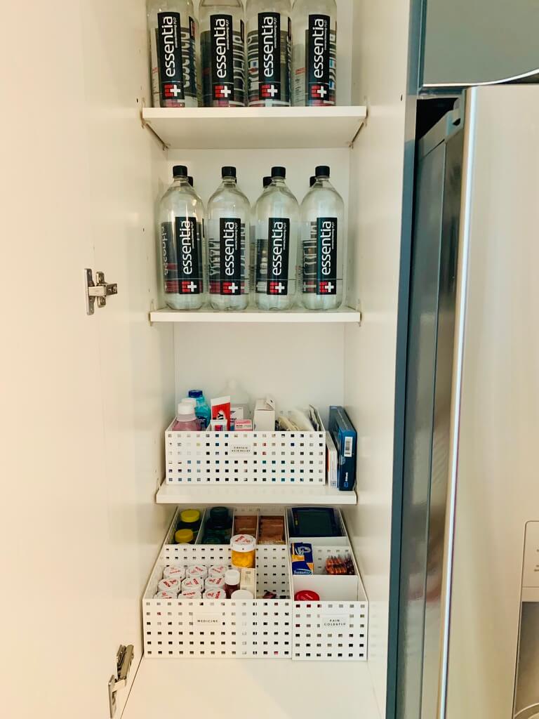 organizing medicine cabinet